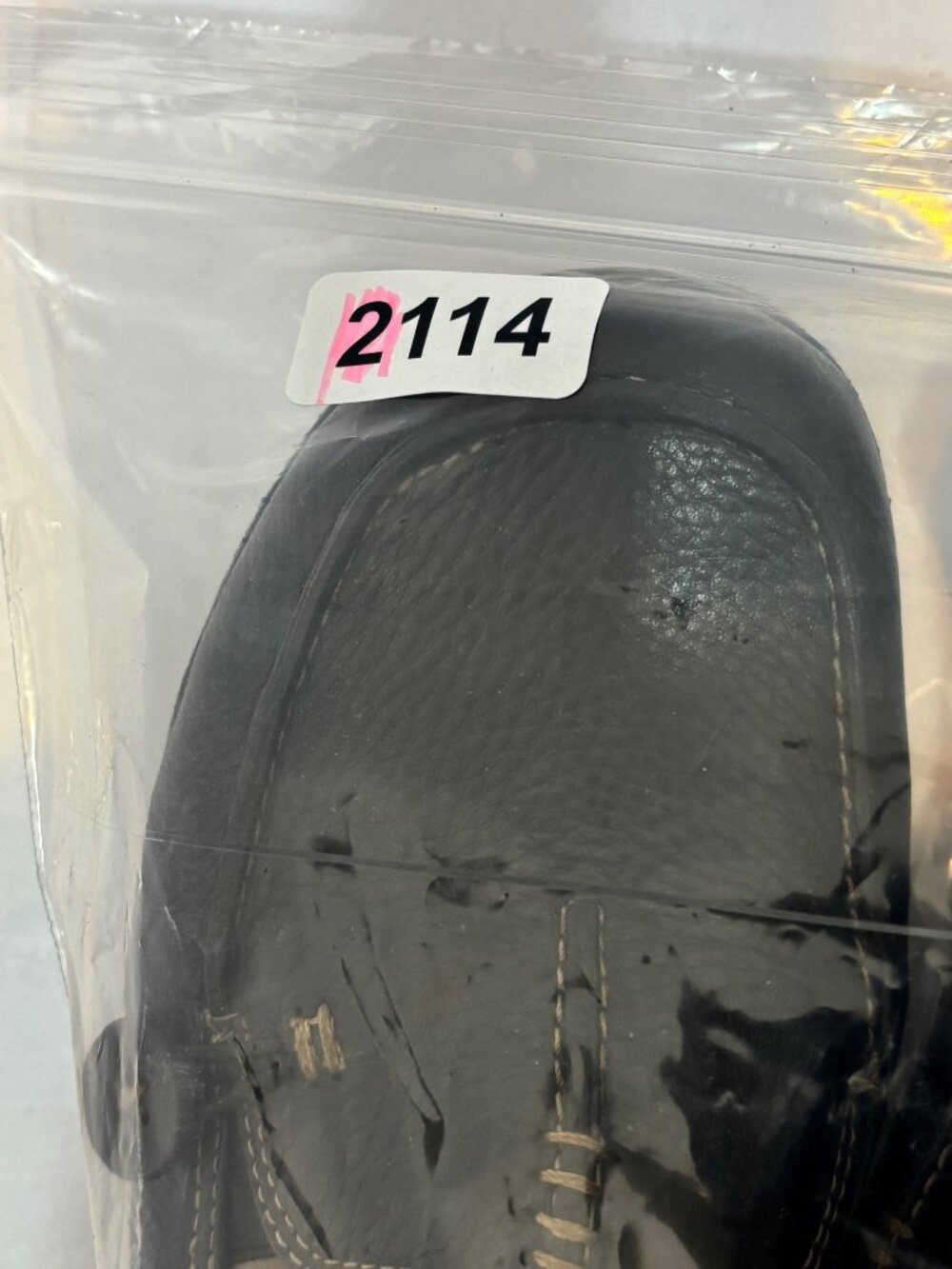 structured CLARKS 87570 Walking Shoes BLACK LEATHER Sz 10M Flats SLIP-ON LOAFERS - Picture 15 of 15